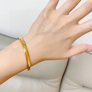 CARTIER Rosavelle Diamond Screw Bangle