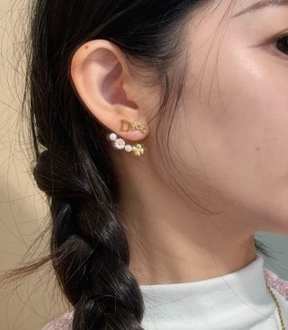 Dior Jardin Floral Pearl Earrings