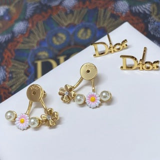 Dior Jardin Floral Pearl Earrings
