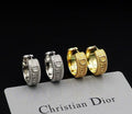 Dior Oblique Engraved Hoop Earrings