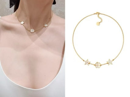 Dior Étoile Floral Charm Necklace