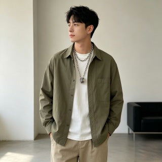 Gucci GG Barrel Pendant Silver Link Chain Necklace