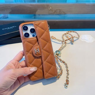Chanel Quilted Chain Strap Phone Case