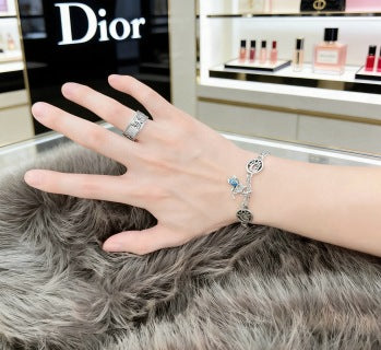 Dior Oblique Medallion Charm Bracelet