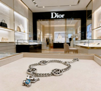 Dior Oblique Medallion Charm Bracelet