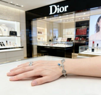 Dior Oblique Medallion Charm Bracelet