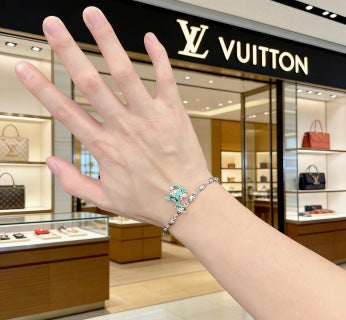Louis Vuitton Emerald Blossom Charm Chain Bracelet