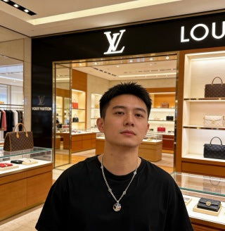 Louis Vuitton Monogram Medallion Double Chain Necklace