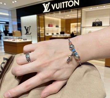 Louis Vuitton Ocean Blue Monogram Signet Ring