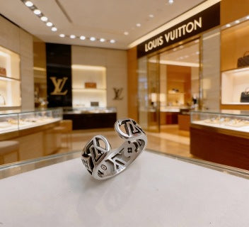 Louis Vuitton Ocean Blue Monogram Signet Ring