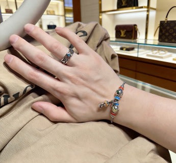Louis Vuitton Ocean Blue Monogram Signet Ring