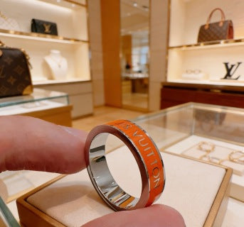 Louis Vuitton Color Stripe Enamel Band Ring