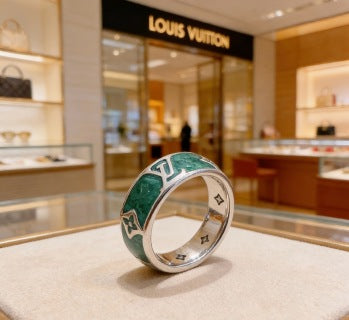 Louis Vuitton Color Bloom Enamel Band Ring