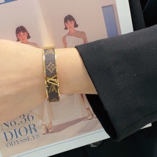 Louis Vuitton Monogram Shadow Cuff Bracelet