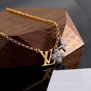 Louis Vuitton Butterfly Charm Signature Chain Necklace