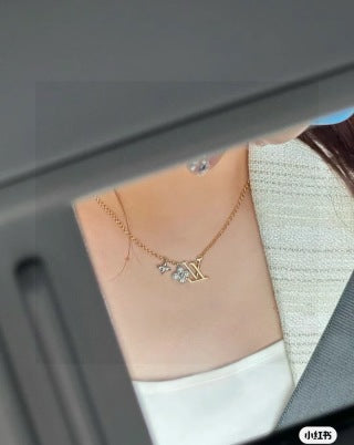 Louis Vuitton Butterfly Charm Signature Chain Necklace