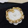 Louis Vuitton Signature Lock Link Cuff Bracelet