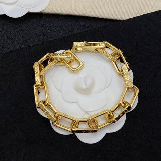 Louis Vuitton Signature Lock Link Cuff Bracelet