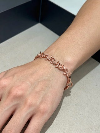 YSL Cassandre Rosé Chain Link Bracelet
