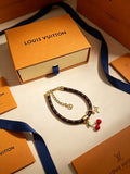 Louis Vuitton Monogram Cherry Charm Wrap Bracelet