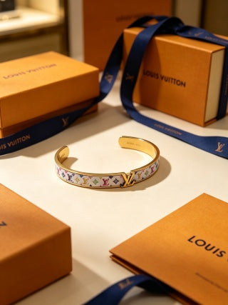 Louis Vuitton Multicolor Monogram Open Cuff Bracelet