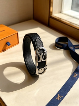 Louis Vuitton Monogram Buckle Leather Wrap Bracelet