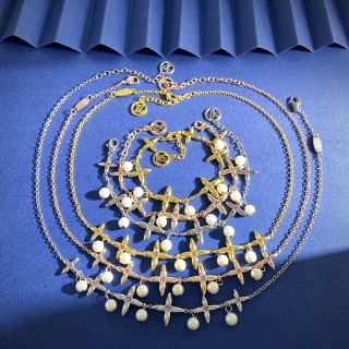 Louis Vuitton Pearl Star Bloom Layered Necklace