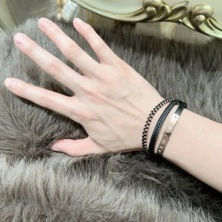 Louis Vuitton Monogram Leather Trio Wrap Bracelet