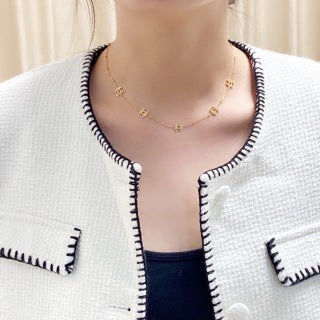 Chanel Elegant Signature Charm Chain Necklace