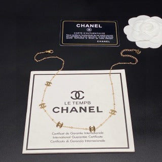 Chanel Elegant Signature Charm Chain Necklace