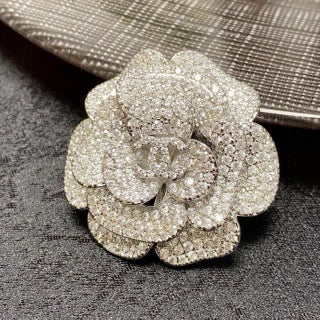 Chanel Elegant Camellia Flower Brooch