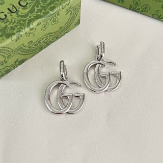 Gucci Interlocking GG Drop Logo Earrings