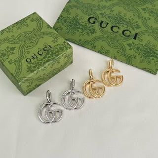 Gucci Interlocking GG Drop Logo Earrings