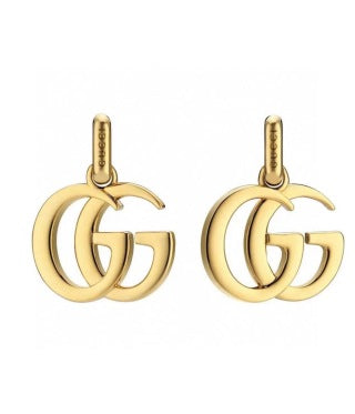 Gucci Interlocking GG Drop Logo Earrings