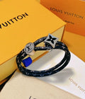 Louis Vuitton Monogram Shadow Leather Wrap Bracelet