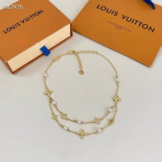 Louis Vuitton Star Bloom Double Layer Chain Necklace