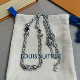 Louis Vuitton Monogram Link Chain Necklace Set