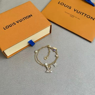 Louis Vuitton Pearl Blossom Charm Chain Bracelet