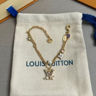 Louis Vuitton Pearl Blossom Charm Chain Bracelet