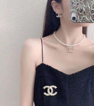 Chanel Elegant Pearl CC Pendant Necklace