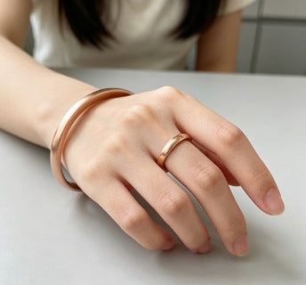 Gucci Minimalist Polished Gold Cuff Bangle Bracelet