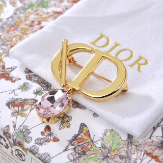 Dior Éclat Gemstone Ribbon Brooch
