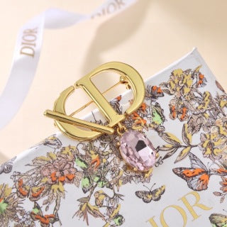 Dior Éclat Gemstone Ribbon Brooch