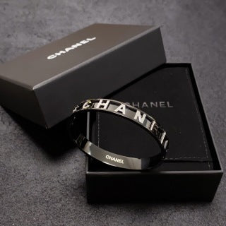 Chanel Minimal Black Signature Bracelet