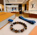 Louis Vuitton Tiger Eye Monogram Bead Bracelet