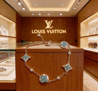 Louis Vuitton Turquoise Blossom Star Charm Bracelet