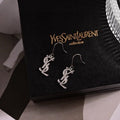 YSL Cassandre Signature Drop Earrings