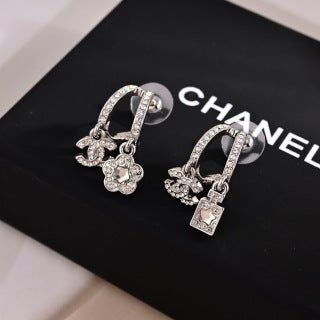Chanel Elegant Charm Drop Earrings
