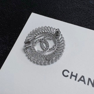 Chanel Radiant Crystal Halo CC Brooch