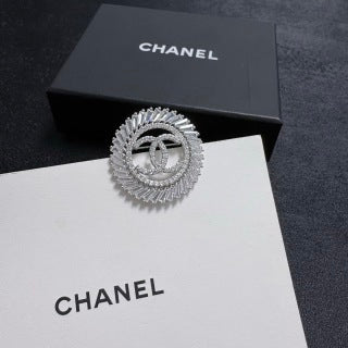 Chanel Radiant Crystal Halo CC Brooch